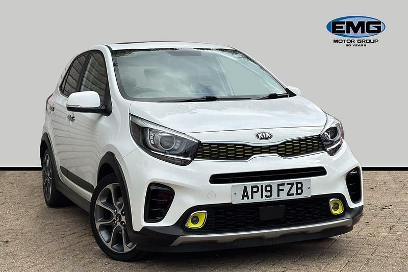 Clear white Used 2019 Kia Picanto X-Line Hatchback | £9,395 (Good price) - Image 1/2