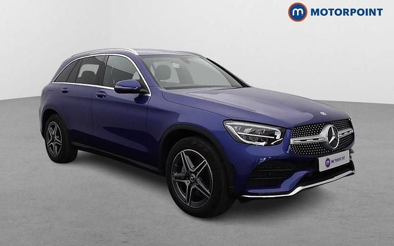 Blue Used 2022 Mercedes GLC300 AMG line Estate | £27,699 (Super price) - Image 1/4