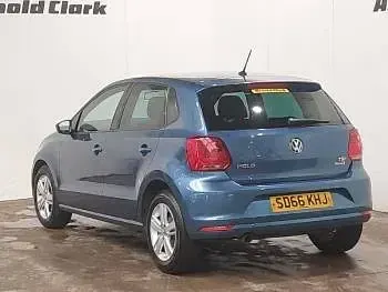 Used VW Polo Match 90 HP (66 kW) 2016 Blue Hatchback