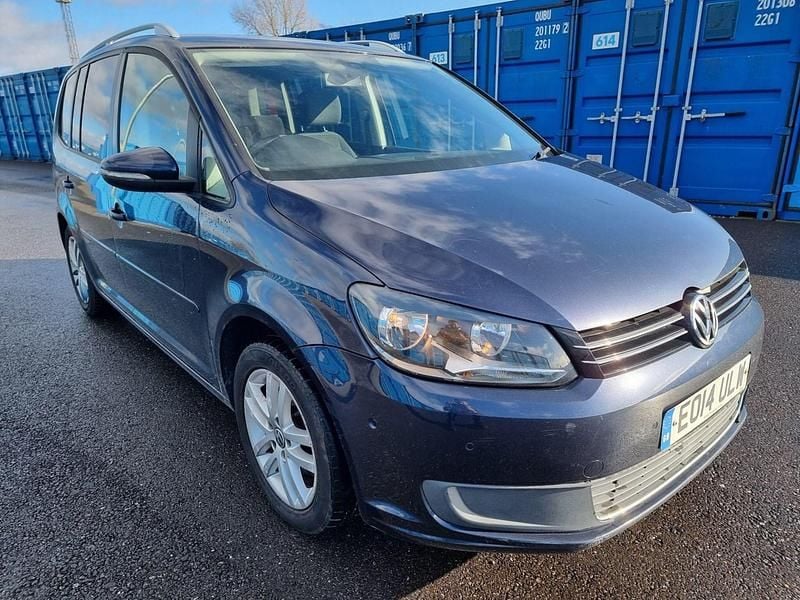 Used VW Touran SE 105 HP (77 kW) 2014 Blue MPV