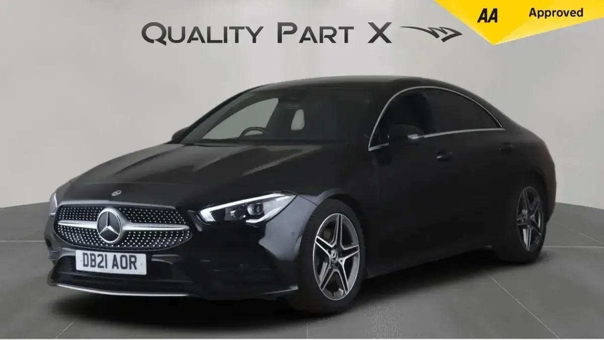 Used Mercedes CLA200 AMG line 2021 Black Coupe