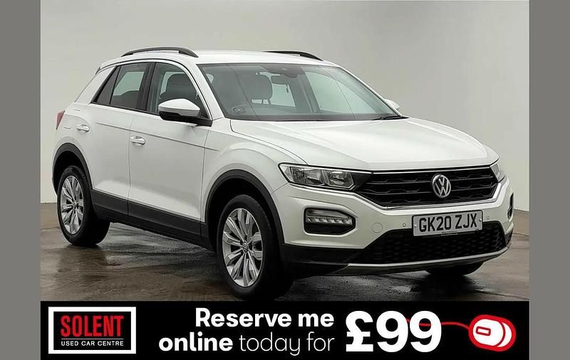 White Used 2020 VW T-Roc SE SUV | £12,490 (Good price) - Image 1/3