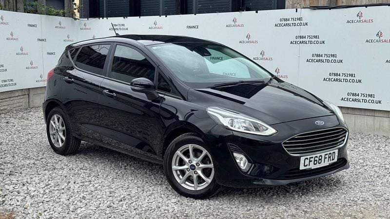 Black Used 2019 Ford Fiesta Zetec Hatchback | £6,395 (Good price) - Image 1/4