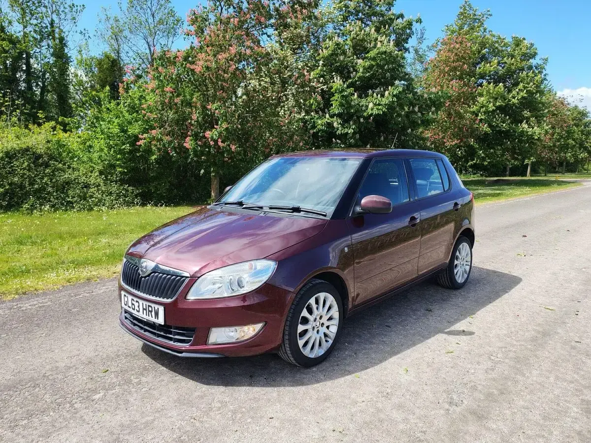 Used Skoda Fabia Elegance 90 HP (66 kW) 2014 Red Hatchback