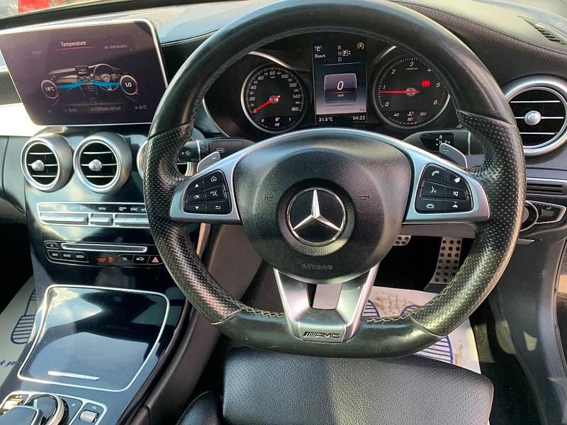 Used Mercedes C250 AMG Line Premium Plus 204 HP (150 kW) 2015 Black Sedan