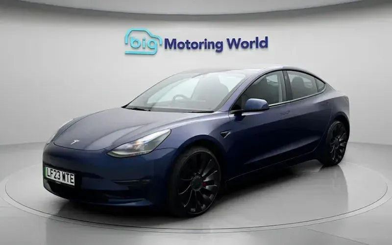 Used Tesla Model 3 Performance 461 kW (627 HP) 2023 Blue Sedan