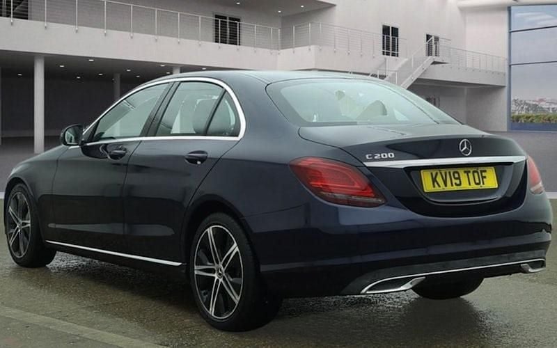 Used Mercedes C200 184 HP (135 kW) 2019 Blue Sedan
