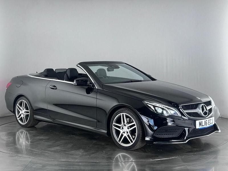 Black Used 2016 Mercedes E220 AMG Line Premium Cabriolet | £14,550 (Good price) - Image 1/3