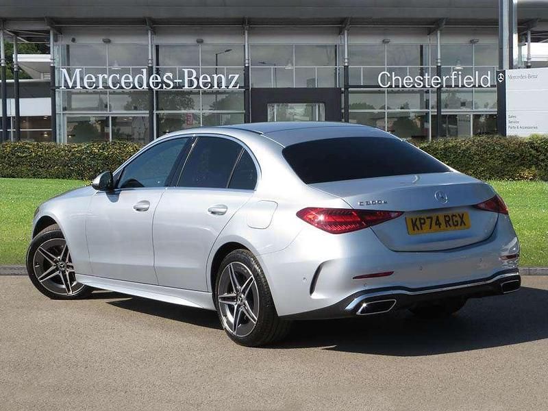Used Mercedes C300e AMG line 308 HP (226 kW) 2024 Silver Sedan