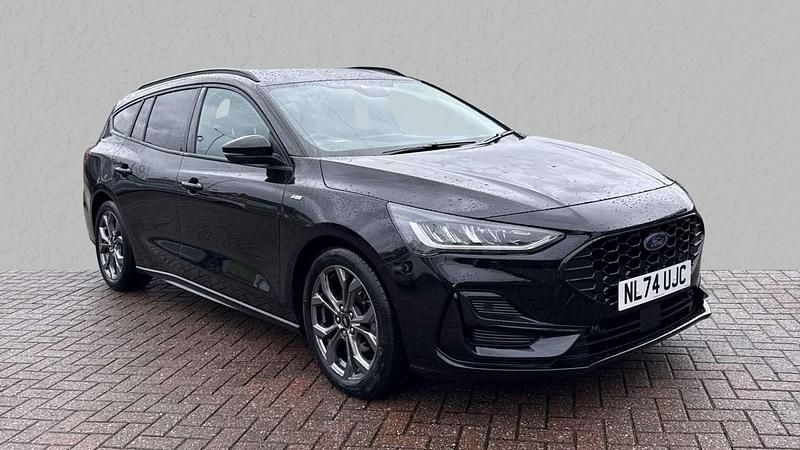 Black Used 2024 Ford Focus ST-Line Estate | £19,460 (Fair price) - Image 1/4