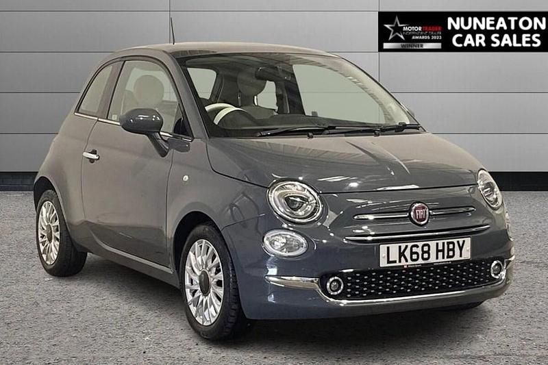 Grey Used 2018 Fiat 500 Lounge Hatchback | £10,450 (Fair price) - Image 1/1