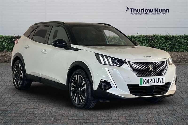 White Used 2020 Peugeot e-2008 GT-line SUV | £11,240 (Fair price) - Image 1/4