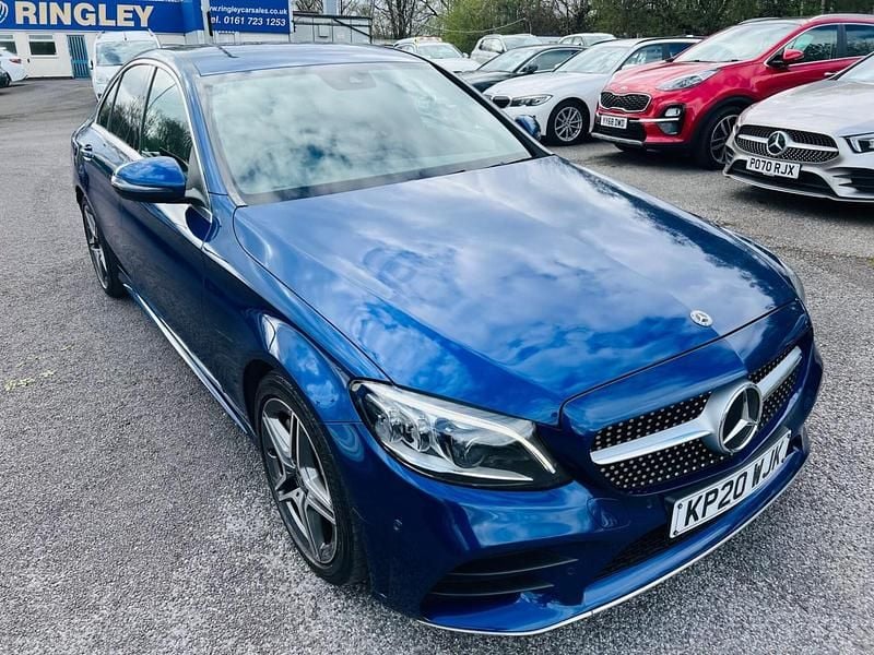 Used Mercedes C300 AMG line 2020 Blue Sedan