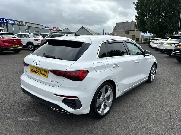 Used Audi A3 e-tron S-Line 2022 White Hatchback