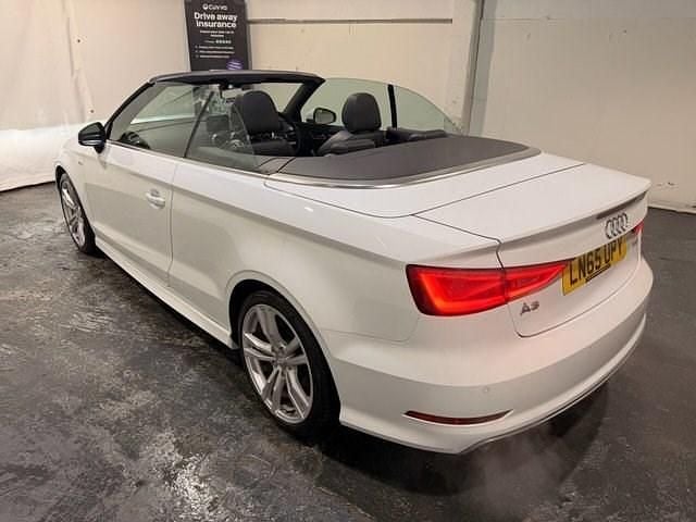 Used Audi Cabriolet S-Line 150 HP (110 kW) 2015 White Cabriolet