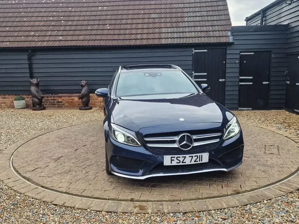 Used Mercedes C220 AMG Line Premium 170 HP (125 kW) 2017 Blue Estate