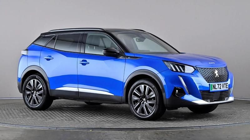Blue Used 2022 Peugeot e-2008 Premium SUV | £15,248 (Fair price) - Image 1/3