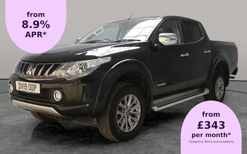 Black Used 2019 Mitsubishi L200 Warrior Pickup | £15,427 (Good price) - Image 1/2