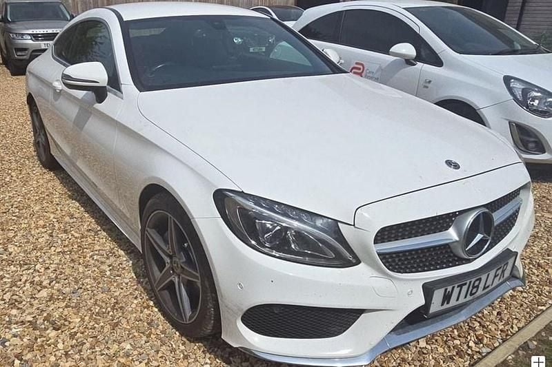 White Used 2018 Mercedes C220 AMG line Coupe | £13,490 (Good price) - Image 1/1