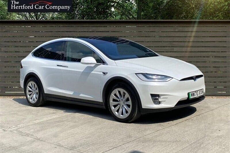 White Used 2020 Tesla Model X Long Range SUV | £34,787 (Expensive) - Image 1/1