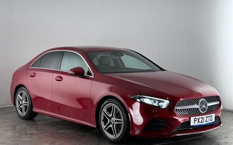 Red Used 2020 Mercedes A220 AMG line Sedan | £20,300 (Fair price) - Image 1/3