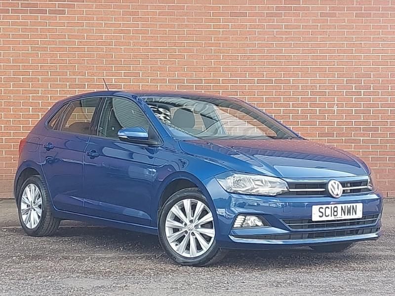 Begagnad VW Polo SEL 115 HK (84 kW) 2018 Blå Halvkombi