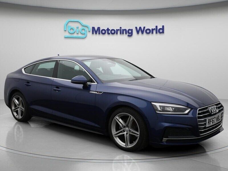 Blue Used 2017 Audi A5 Sportback S-Line Sedan | £15,800 (Good price) - Image 1/4