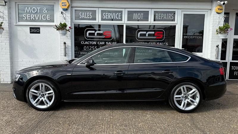 Used Audi A5 Sportback S-Line 2013 Black Hatchback