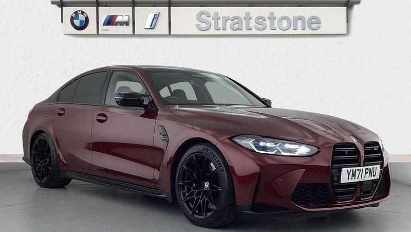 Red Used 2022 BMW M3 Competition Edition Sedan | £49,990 (Expensive) - Image 1/4