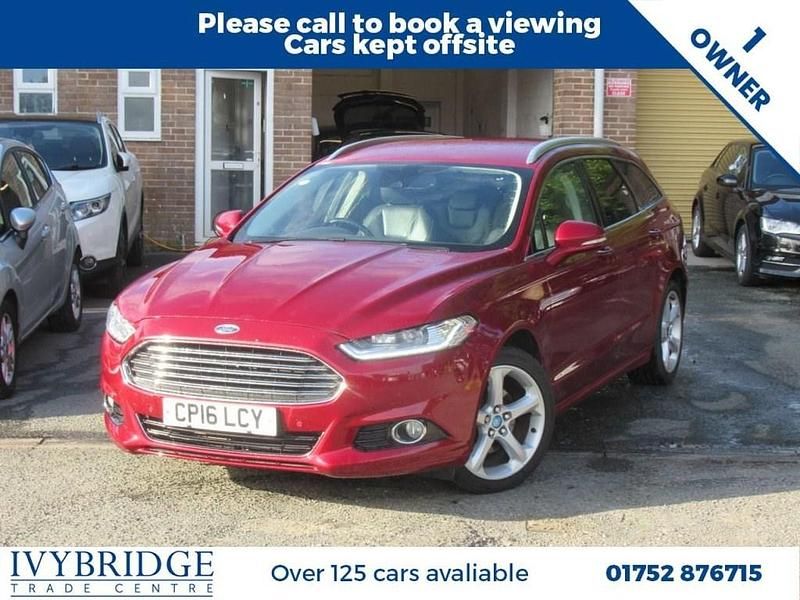 Red Used 2016 Ford Mondeo Titanium Estate | £7,695 (Fair price) - Image 1/2