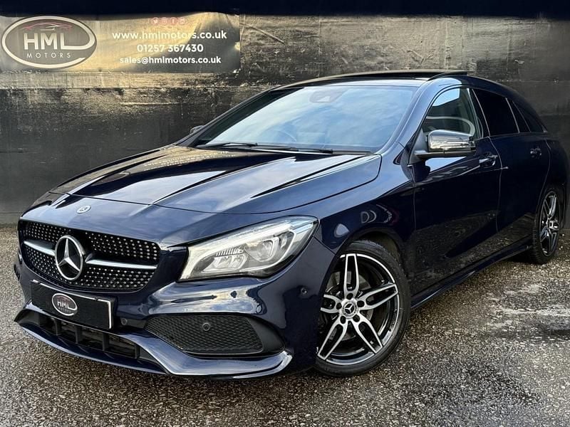 Used Mercedes CLA220 AMG line 177 HP (130 kW) 2017 Blue Sedan