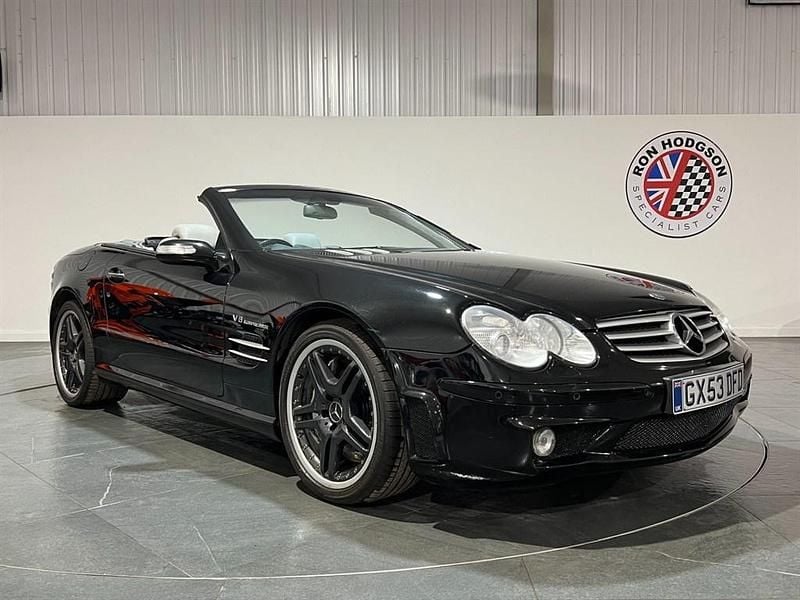 Used Mercedes SL55 AMG AMG 476 HP (350 kW) 2004 Obsidian black Cabriolet