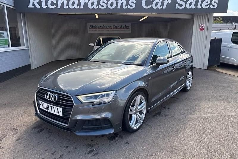 Used Audi A3 S-Line 150 HP (110 kW) 2018 Grey Sedan