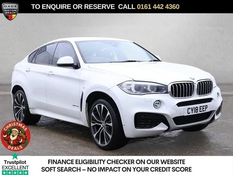 White Used 2018 BMW X6 M Sport SUV | £22,870 (Fair price) - Image 1/4