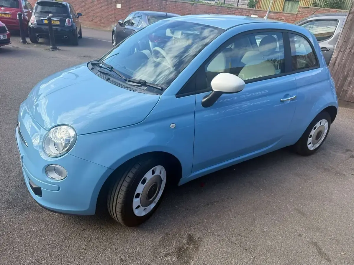 Used Fiat 500 69 HP (50 kW) 2014 Blue Hatchback
