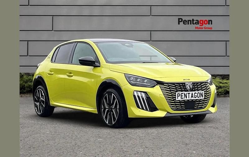 Yellow New 2025 Peugeot 208 GTi Hatchback | £20,195 (Fair price) - Image 1/4