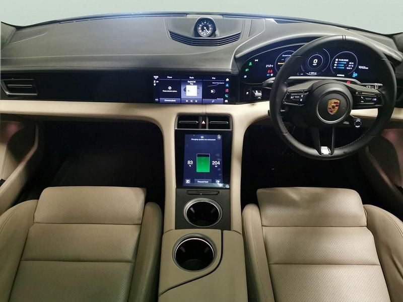 Used Porsche Taycan Performance Package 559 kW (761 HP) 2021 White Sedan