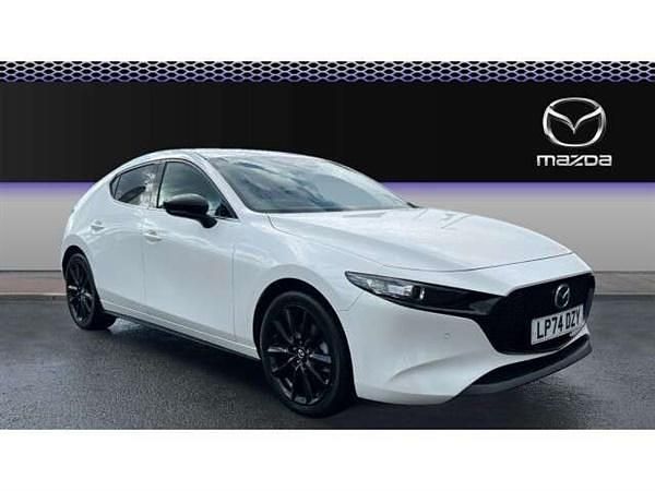 White Used 2025 Mazda 3 Homura-Line Hatchback | £18,755 - Image 1/4