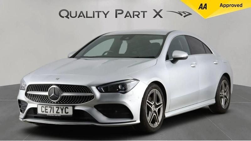 Used Mercedes CLA180 AMG Line Premium 136 HP (100 kW) 2021 Silver Sedan