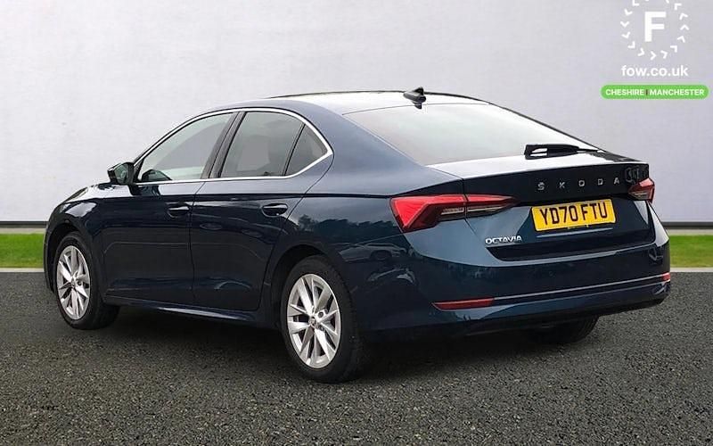 Used Skoda Octavia SE L First Edition 150 HP (110 kW) 2020 Blue Hatchback