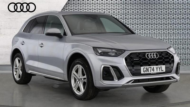 Silver Used 2024 Audi Q5 S-Line SUV | £35,990 (Fair price) - Image 1/4