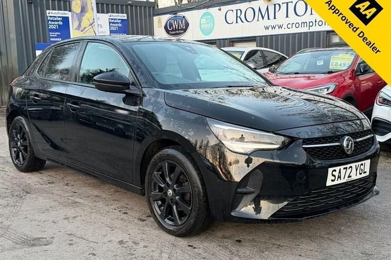 Used Vauxhall Corsa Design Edition 75 HP (55 kW) 2022 Black Hatchback