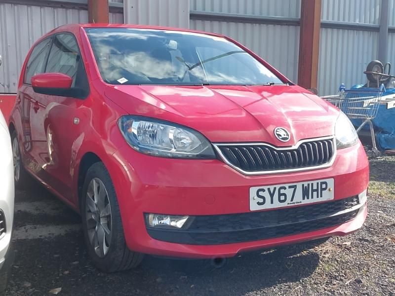 Used Skoda Citigo SE L 75 HP (55 kW) 2017 Red Hatchback