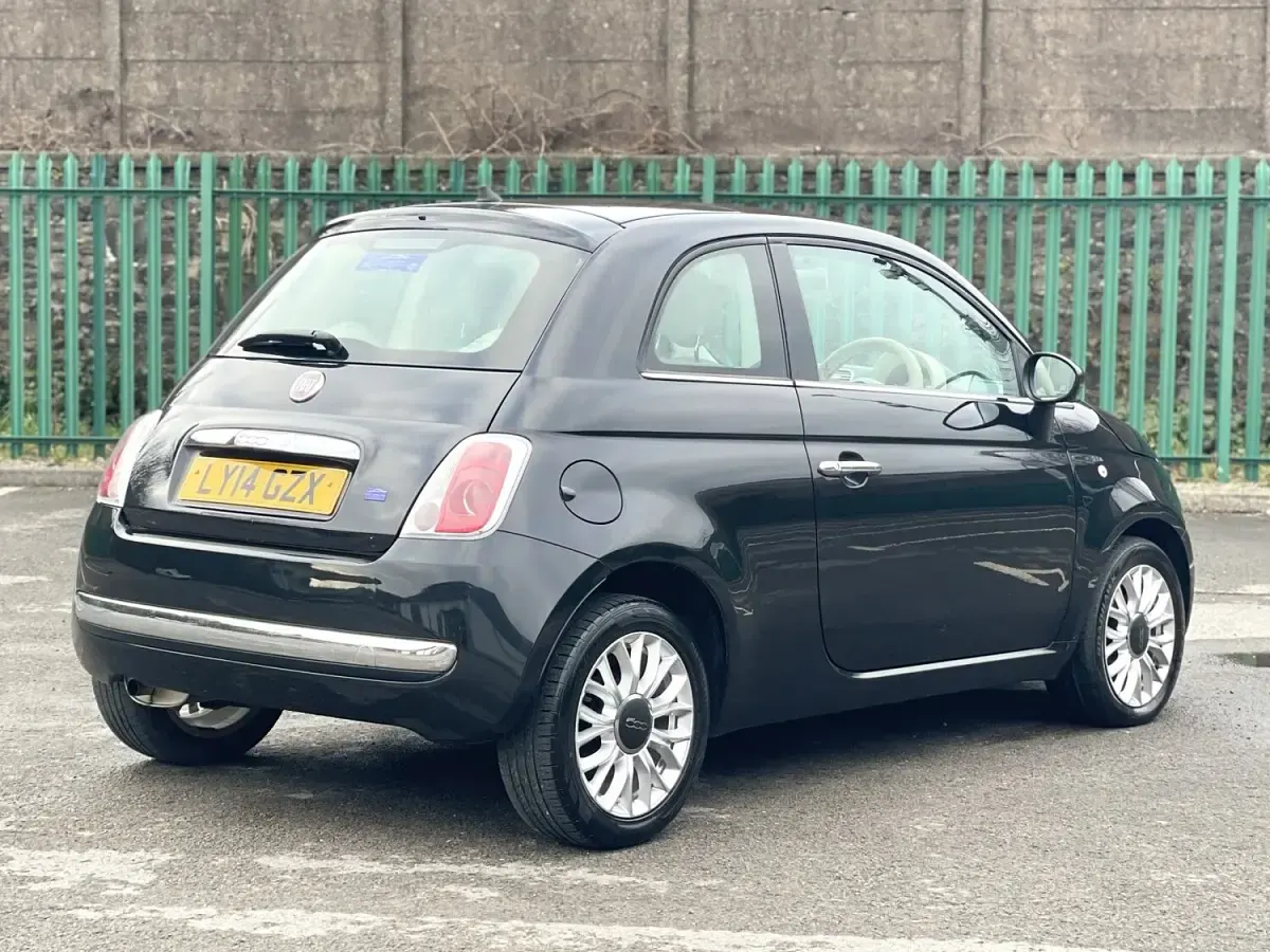 Used Fiat 500 Lounge 69 HP (50 kW) 2014 Black Hatchback