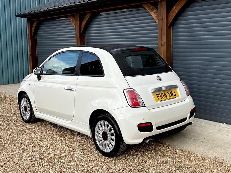 White Used 2014 Fiat 500 S Cabriolet | £2,495 (Super price) - Image 1/4