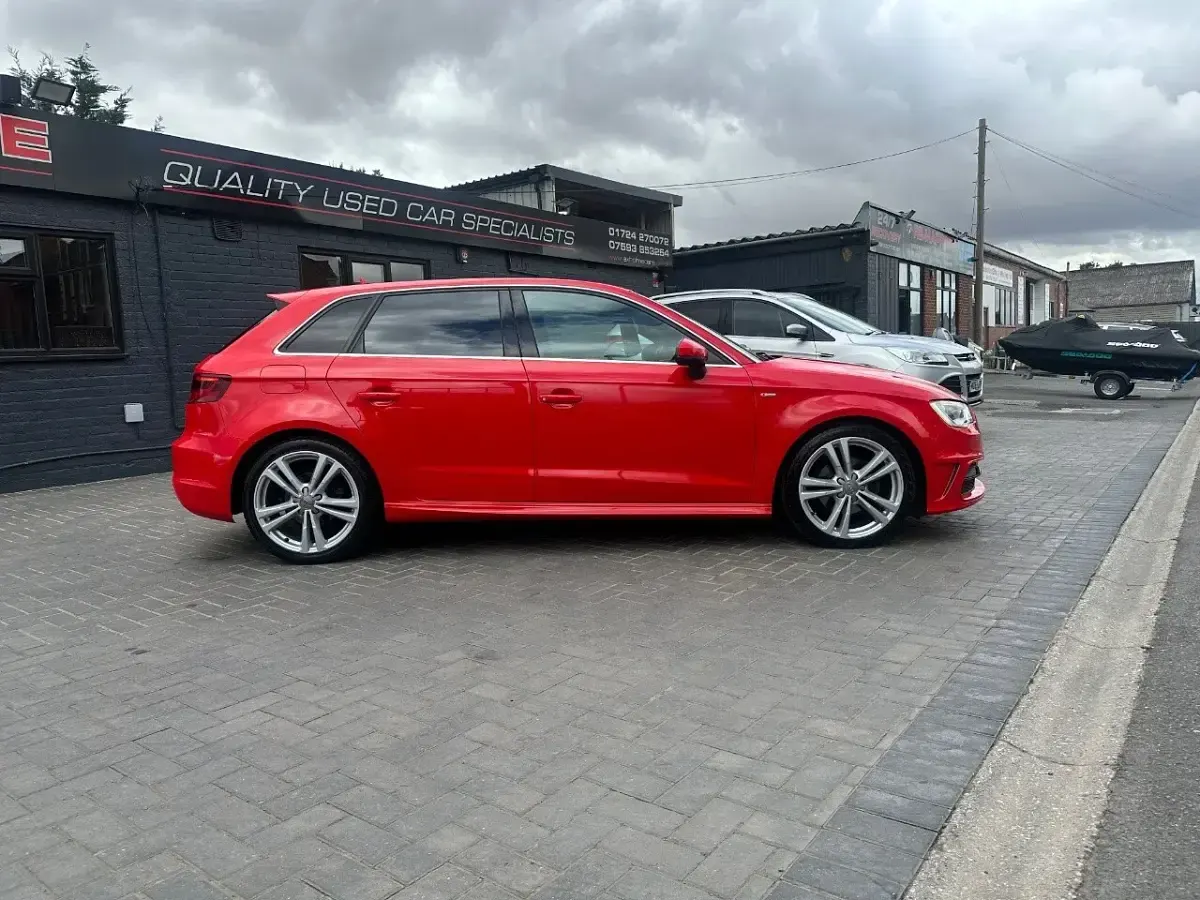 Used Audi A3 S-Line 2015 Red Hatchback