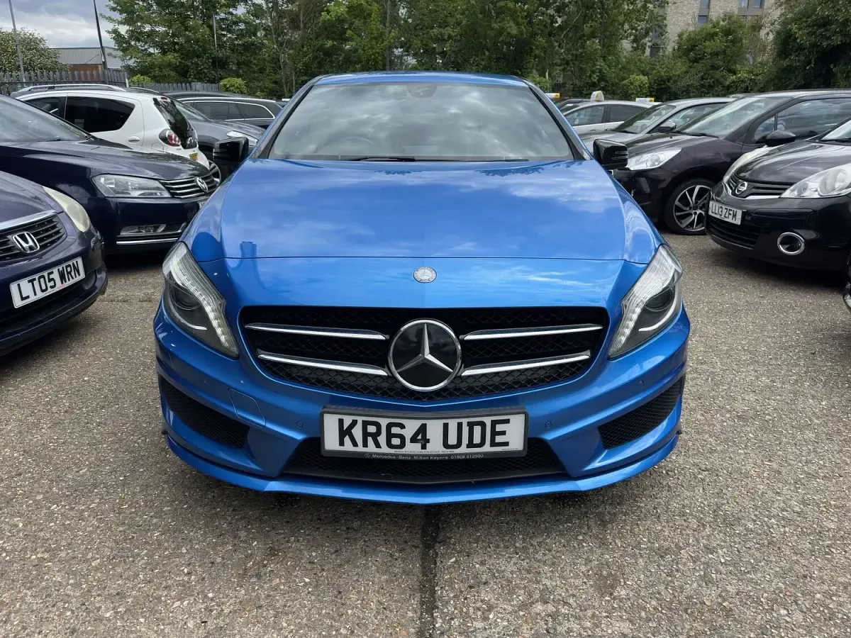 Used Mercedes A200 AMG 136 HP (100 kW) 2014 Blue Hatchback