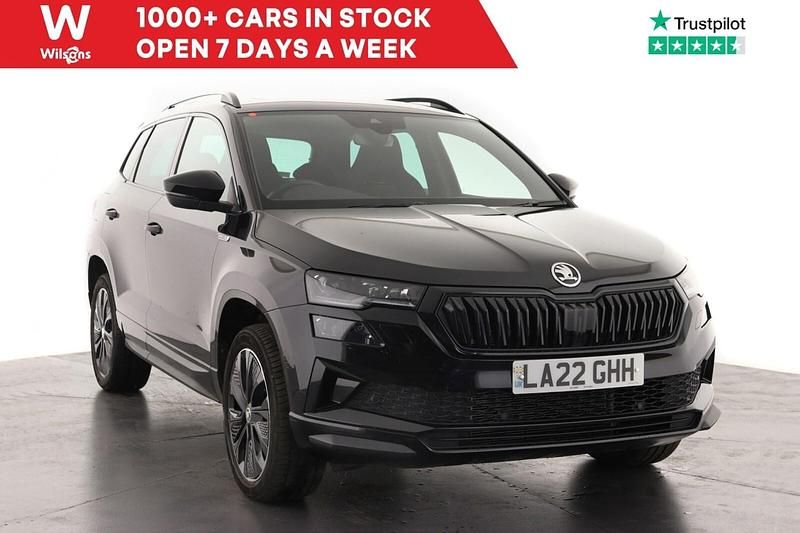 Black Used 2022 Skoda Karoq SportLine SUV | £23,799 (Fair price) - Image 1/4