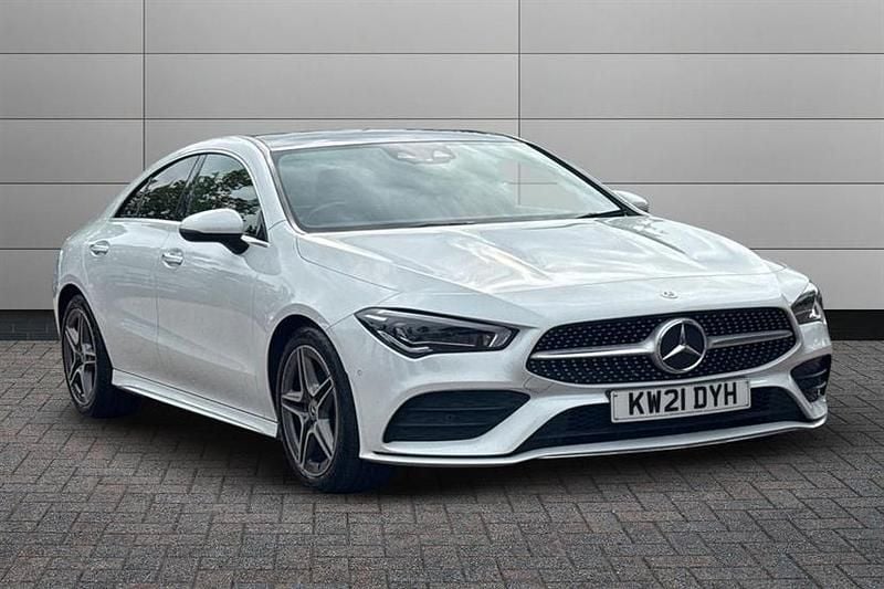 White Used 2021 Mercedes CLA220 AMG Line Premium Plus Sedan | £23,850 (Fair price) - Image 1/4