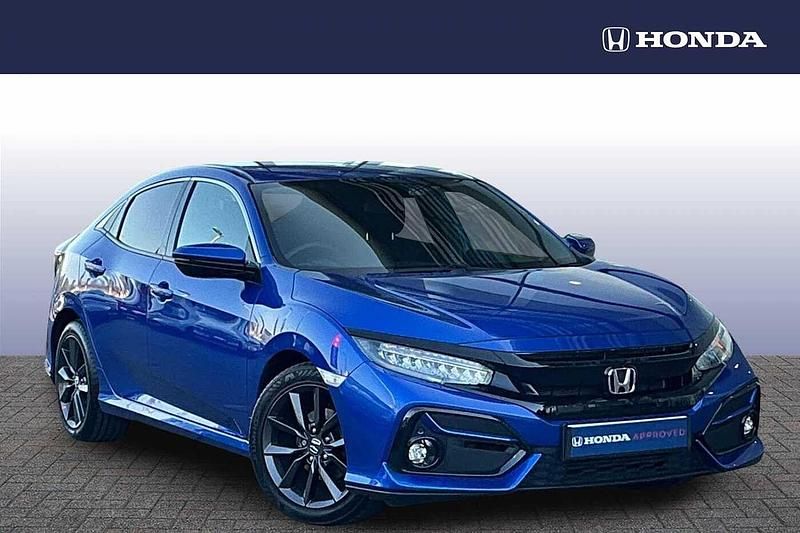 Used Honda Civic SR 126 HP (92 kW) 2021 Brilliant sporty blue Hatchback